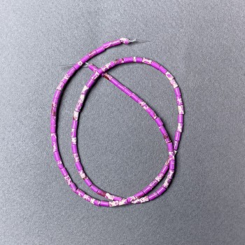 Variscite Beads Lilac (pressed) chip, diameter 2x4mm+/-, length 38cm+/- on fishing line