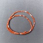 Variscite Beads Orange (pressed) chip, diameter 2x4mm+/-, length 38cm+/- on fishing line
