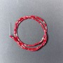 Variscite Beads Red (pressed) chip, diameter 2x4mm+/-, length 38cm+/- on fishing line