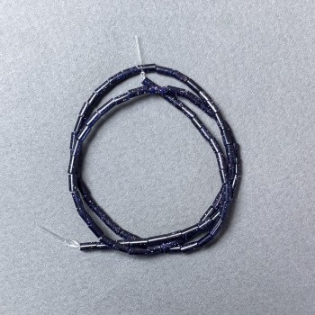 Aventurine Beads Cairo Night chip, diameter 2x4mm+/-, length 38cm+/- on fishing line