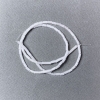 Rock Crystal Natural Stone Chip Beads, diameter 2x4mm+-, length 38cm+- on Fishing Line