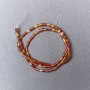 Carnelian Natural Stone Chip Cut Beads, Diameter 2x5mm+-, Length 38cm+- on Fishing Line
