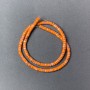 Orange Variscite (Pressed) Beads Rondelle, Diameter 4.5x2.5mm+-, Length 38cm+- on Fishing Line