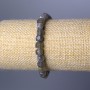 Labradorite Bracelet, Natural Stone Faceted Cube, Diameter 6mm+/-, Length 18cm (Stretch)
