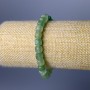 Jade Bracelet, natural stone faceted cube, diameter 7mm+-, length 18cm (stretch)