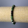Zoisite Bracelet, Natural Stone Faceted Cube, Diameter 5.5mm+/-, Length 18cm (Stretch)
