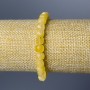 Citrine Natural Stone Bracelet, Faceted Cube, Diameter 7mm+/-, Length 18cm (Stretch)