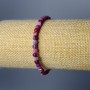 Tourmaline Natural Stone Bracelet, Faceted Cube, Diameter 4mm+/-, Length 18cm (Stretch)
