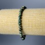 Green Lepidolite Natural Stone Bracelet, smooth round bead, diameter 6mm+/-, length 18cm (stretch)