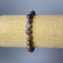 Pietersite Bracelet, natural stone smooth bead, diameter 8.5mm+/-, length 18cm (stretch)