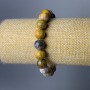 Moroccan Agate Bracelet, Natural Stone Smooth Bead, Diameter 11mm+/-, Length 18cm (Stretch)