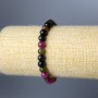 Tourmaline Bracelet, Natural Stone Smooth Bead, Diameter 6.5mm+/-, Length 18cm (Stretch)