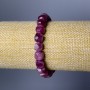 Tourmaline Natural Stone Bracelet, Faceted Cube, Diameter 9mm+-, Length 18cm (Stretch)