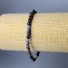 Sapphire Bracelet, Natural Stone Faceted Cube, Diameter 4.5mm+/-, Length 18cm (Stretch)