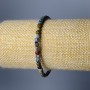 Sodalite Bracelet, Natural Stone Faceted Cube, Diameter 4mm+/-, Length 18cm (Stretch)