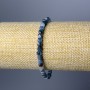 Kyanite Bracelet, Natural Stone Faceted Cube, Diameter 4.5mm+/-, Length 18cm (Stretch)
