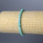Amazonite Bracelet, Natural Stone Faceted Cube, Diameter 4mm+/-, Length 18cm (Stretch)