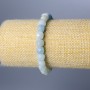 Aquamarine Bracelet with Natural Stone Faceted Cubes, diameter 7mm +/-, length 18cm (stretch)