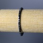 Hematite Cube Bead Bracelet, diameter 4mm ±, length 18cm (stretch)