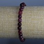 Rubellite Tourmaline Bracelet, Natural Stone, Smooth Round Beads, Diameter 6mm+/-, Length 18cm (Stretch)