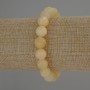 Citrine Bracelet, Natural Stone, Faceted Round Beads, Diameter 10mm+/-, Length 18cm (Stretch)