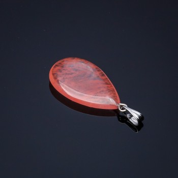 Pendant Droplet Chalcedony 2.5x1.7cm (±)