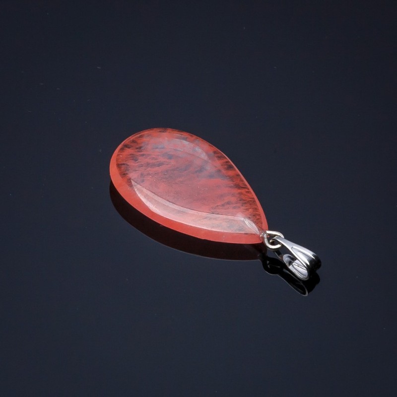Pendant Droplet Chalcedony 2.5x1.7cm (±)