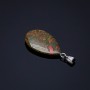 Bloodstone Teardrop Pendant, 2.5x1.7cm(+-)