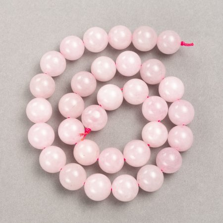 Rose Quartz Beads natural stone, smooth round, diameter 12mm+-, length 38cm+