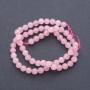 Rose Quartz Beads natural stone, smooth round, diameter 8.5mm+-, length 38cm+