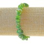 Jadeite Bracelet, natural stone chips, diameter 9x3mm+-, length 18cm+- (stretch)