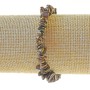 Bronzite Bracelet, natural stone chips, diameter 7x3mm+-, length 18cm+- (stretch)