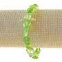 Green Crystal Bracelet, toned as Chrome Diopside, tumbled, diameter 10x12mm+-, length 18cm+- (stretch)