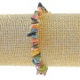 Tourmaline Bracelet, natural stone chips, diameter 7x3mm+-, length 18cm+- (stretch)