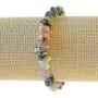 Tourmaline Bracelet, natural stone chips, diameter 7x3mm+-, length 18cm+- (stretch)