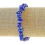 Lapis Lazuli Bracelet, natural stone chips, diameter 7x2mm+-, length 18cm+- (stretch)