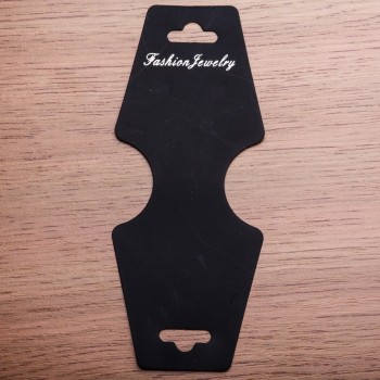 Black Plastic Display Card for Costume Jewellery, 11x4.5cm, 200pcs/Pack