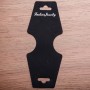Black Plastic Display Card for Costume Jewellery, 11x4.5cm, 200pcs/Pack
