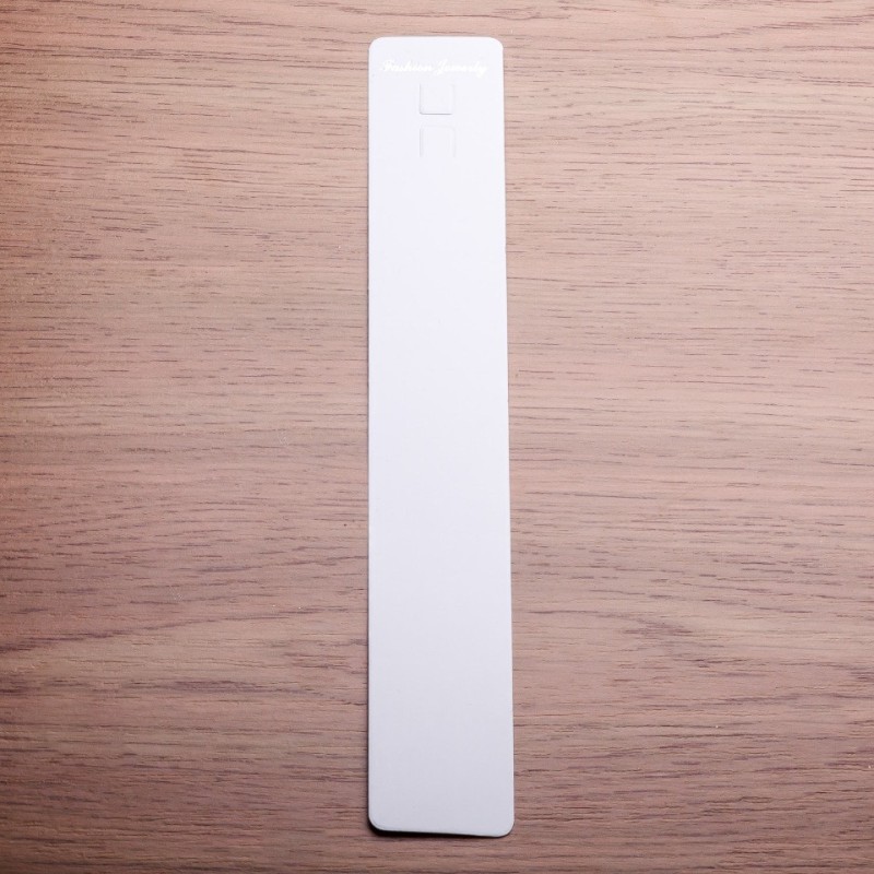 Bracelet Display Card 21x3.3cm, White Cardboard, 100pcs
