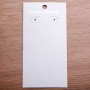 Earring Display Card 11.5x6cm, White Cardboard, 100pcs