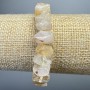 Citrine Bracelet natural stone faceted rondelle, diameter 11x7mm+-, length 18cm+- (stretch)