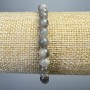 Labradorite Bracelet, Natural Stone Smooth Beads, Diameter 6mm+-, Length 18cm+- (Stretch)
