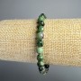 Zoisite Bracelet, Natural Stone Faceted Beads, Diameter 6mm+-, Length 18cm+- (Stretch)