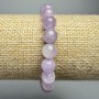 Lavender Amethyst Bracelet, natural stone smooth round bead, diameter 8mm+-, length 18cm+- (stretch)