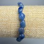 Blue Aventurine Bracelet, Natural Stone Tumbled Nugget, Diameter 7x9mm+-, Length 18cm+- (Stretch)