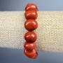 Red Jasper Bracelet, Natural Stone Large Tumbled, Diameter 12×10mm+/-, Length 18cm+/- (Stretch)