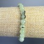 Prehnite Bracelet, Natural Stone Faceted Bead, Diameter 6mm+/-, Length 18cm+/- (Stretch)