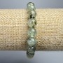 Prehnite Bracelet, Natural Stone Smooth Bead, Diameter 8mm+/-, Length 18cm+/- (Stretch)