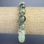 Prehnite Bracelet, Natural Stone Smooth Bead, Diameter 10mm+/-, Length 18cm+/- (Stretch)