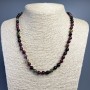Necklace Tourmaline natural stone smooth round bead, diameter 6.5mm+-, length 50cm +